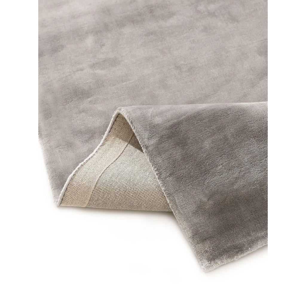 Thumbnail - benuta Pure Viskoseteppich, Grau, Textil, Beton Optik, Rechteckig, 120x170 cm, Gots, für Fußbodenheizung geeignet, Teppi...