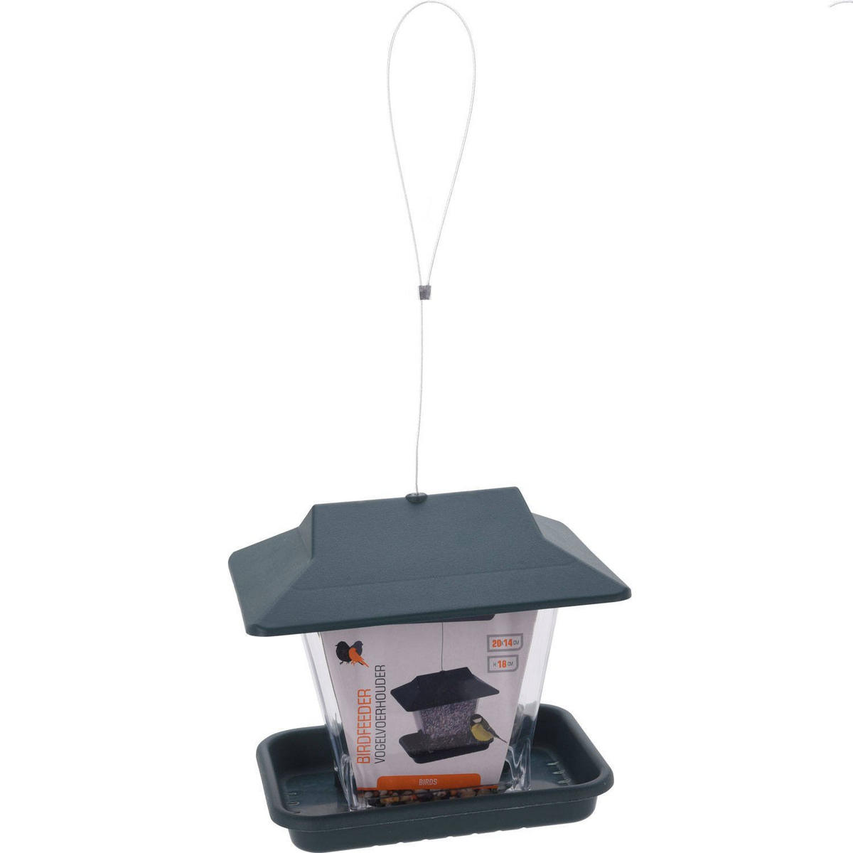 VOGELHAUS zum Aufhängen grün - Grün, Kunststoff (15/40/19.5cm) - Mondex