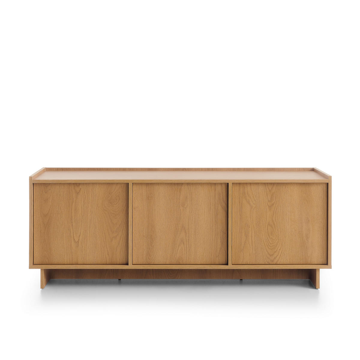TV LOWBOARD YARKER RTV1 Eiche - Eichefarben, Glas/Holzwerkstoff (147/55/39cm) - Komodee