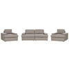 SOFA-SET 5-sitzer taupe Alla - Braun, Textil (112/112/208cm) - Beliani