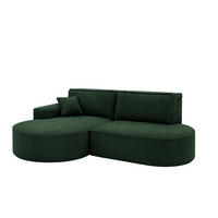 ECKSOFA Modena Pro - Komfort Und Stil Stoff Poso Grün Links - Grün, Holz (179/278cm) - Kaiser Möbel