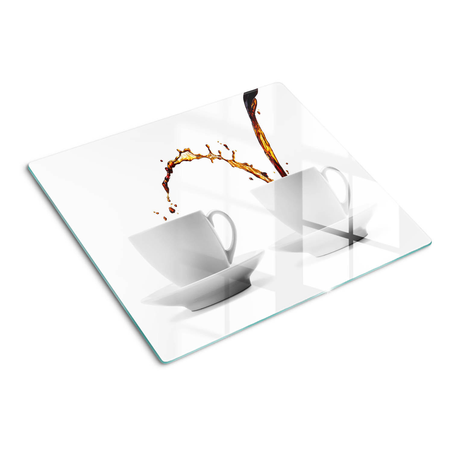 GLASPLATTE 60x52 cm Kaffee - Braun, Glas (60/0.4/52cm) - TULUP