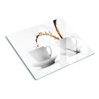 GLASPLATTE 60x52 cm Kaffee - Braun, Glas (60/0.4/52cm) - TULUP