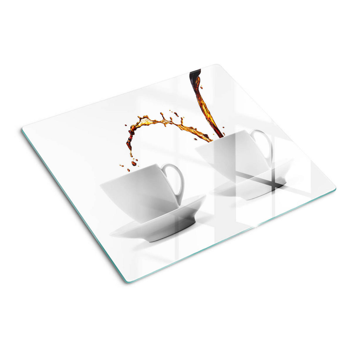 GLASPLATTE 60x52 cm Kaffee - Braun, Glas (60/0.4/52cm) - TULUP