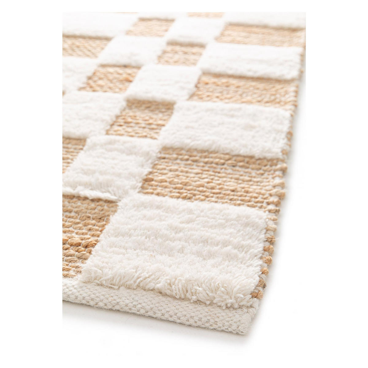 TEPPICH Milena schneeweiß 160 x 230 x 1 cm - Weiß, Textil (160/230cm) - Vivaraise