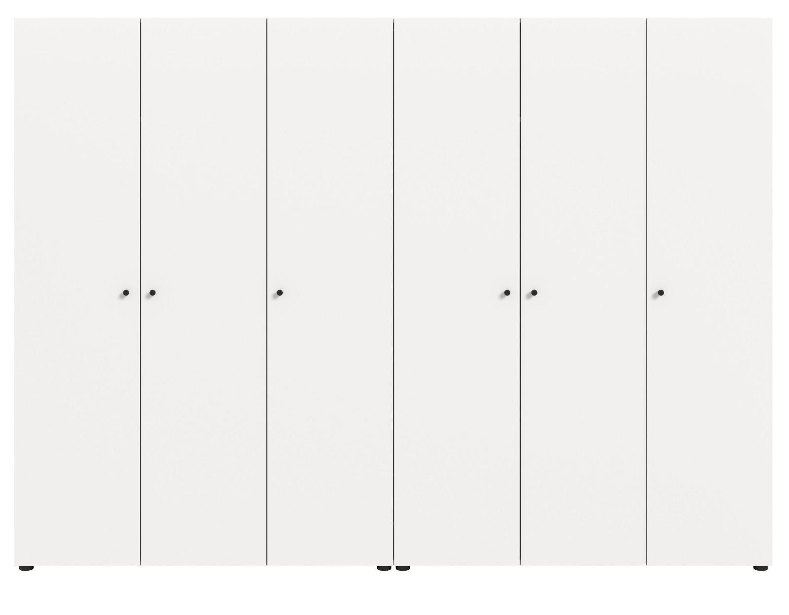 Inn.Furn Kleiderschrank Weiß 240x176x51 cm