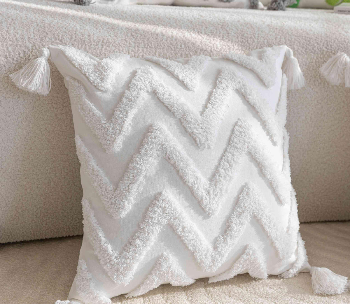 DEKOKISSEN Bonn HxB 45x45 cm Weiß - Weiß, Textil (46/45cm) - Gardinenbox