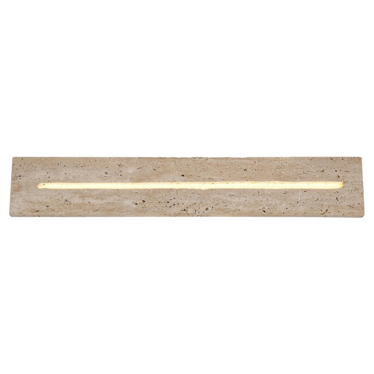 LED WANDLEUCHTE Metall Travertin weiß matt Up & Down - Weiß, Metall (60/11/6cm) - Globo Lighting