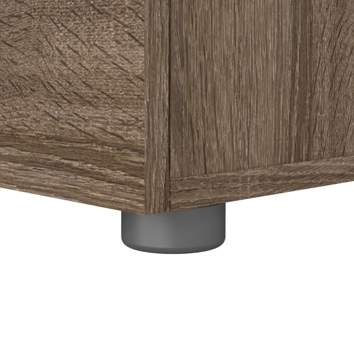 NACHTTISCH Eiche 40/40.25/42.3 cm - Braun, Holzwerkstoff (40.25/42.3/40cm) - DMORA