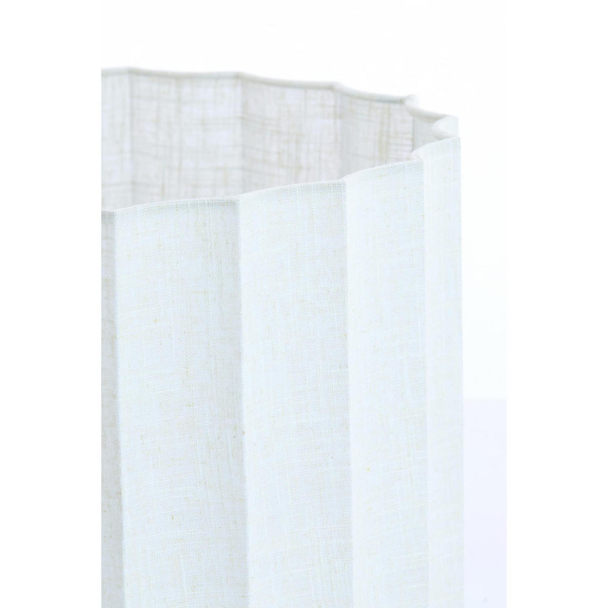 LAMPENSCHIRM Disli Weiß 40/40/25 cm - Weiß, Textil (40/40/25cm) - Light & Living