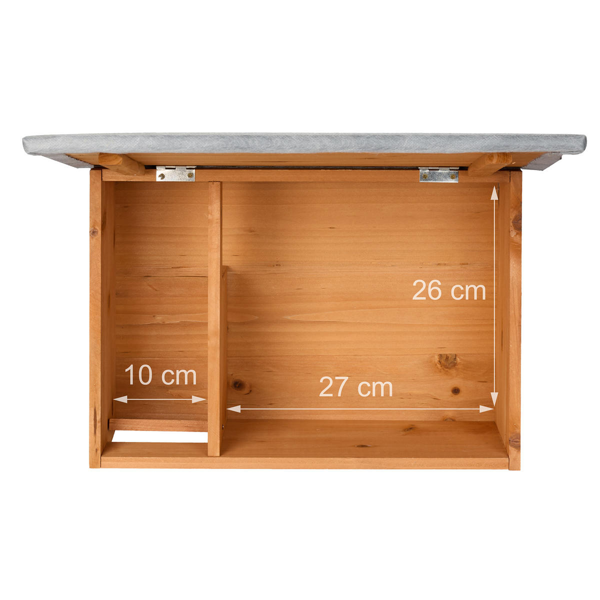 IGELHAUS - Orange, Holz/Textil (46/21/34cm) - Relaxdays