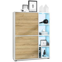 HIGHBOARD Cuba Türen in Eiche Natur - Eichefarben, Holzwerkstoff (79/105.5/35.5cm) - Vladon