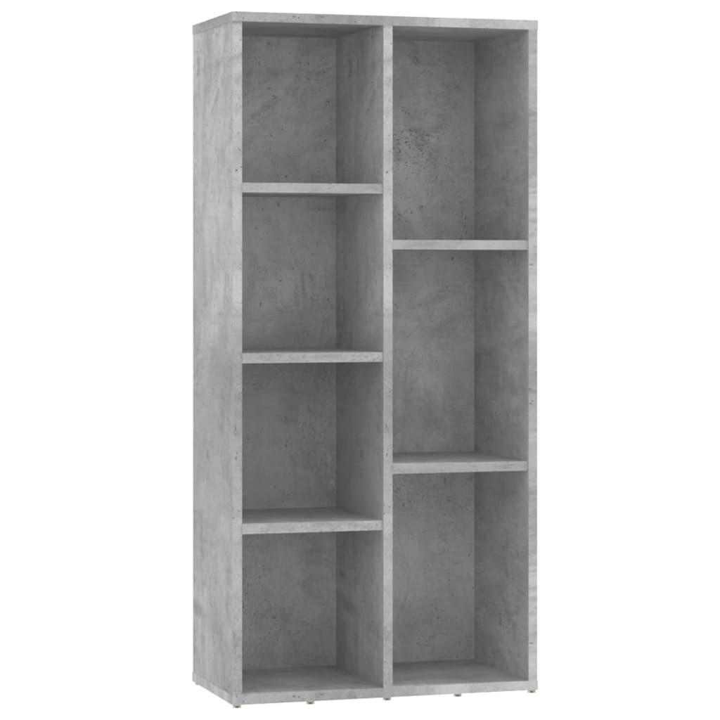 vidaXL Bücherregal Grau 50x106x25 cm