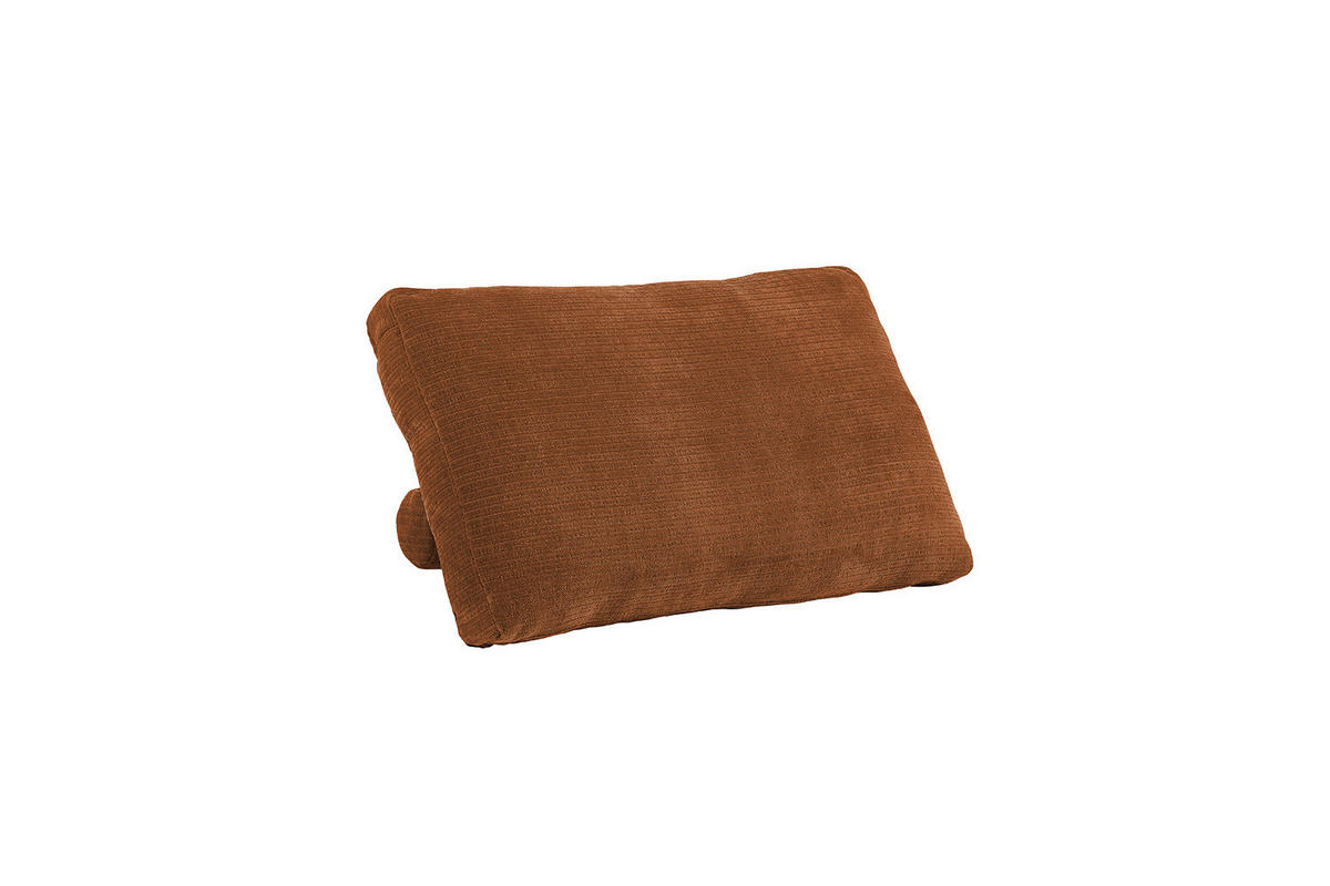 RÜCKENKISSEN SEPHI Braun Cord - Rotbraun, Textil (70/20cm) - KAWOLA