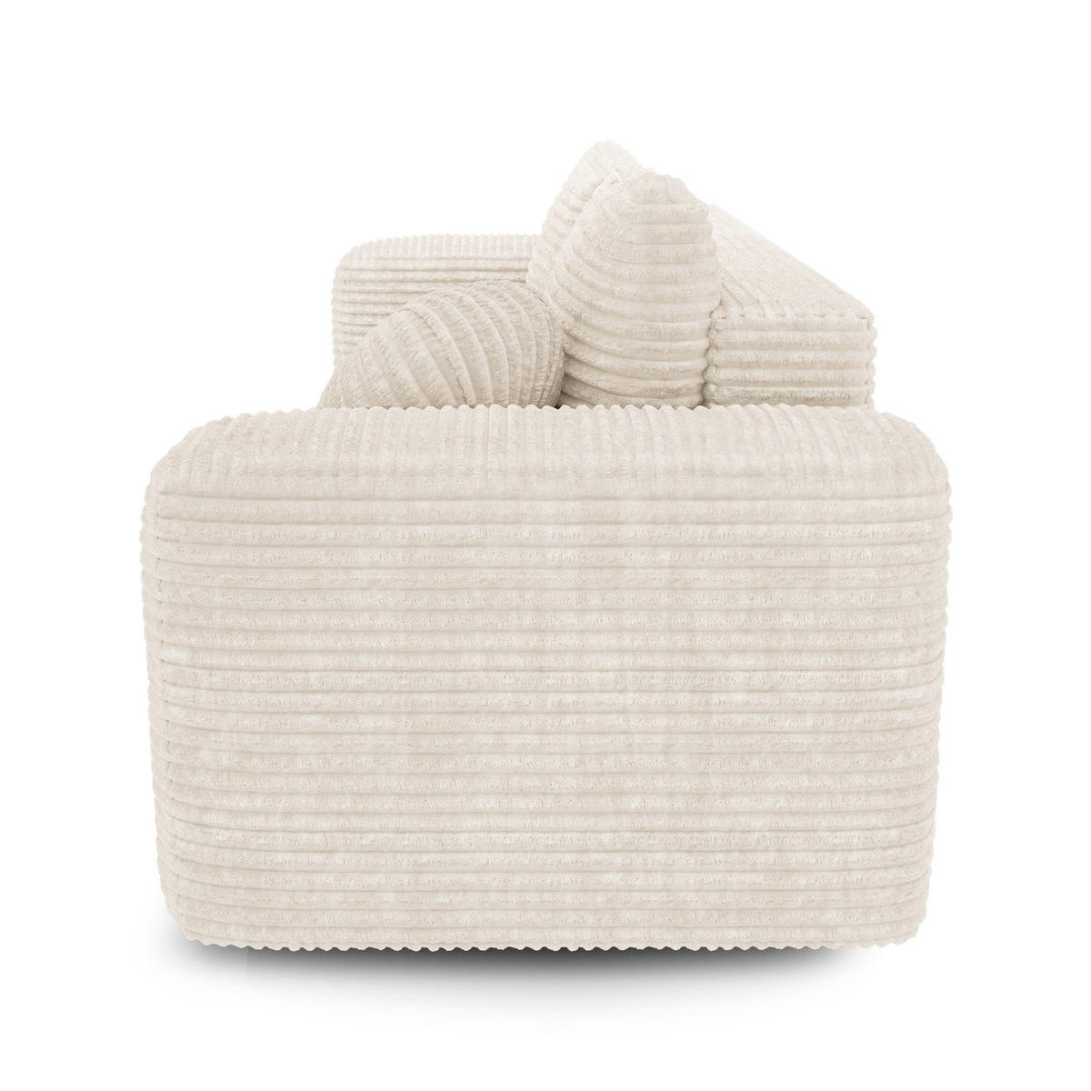 SCHLAFSOFA mit Stauraum LIOR XXL-Cord Creme 260cm - Creme, Textil (260/83/100cm) - Premium Interiors