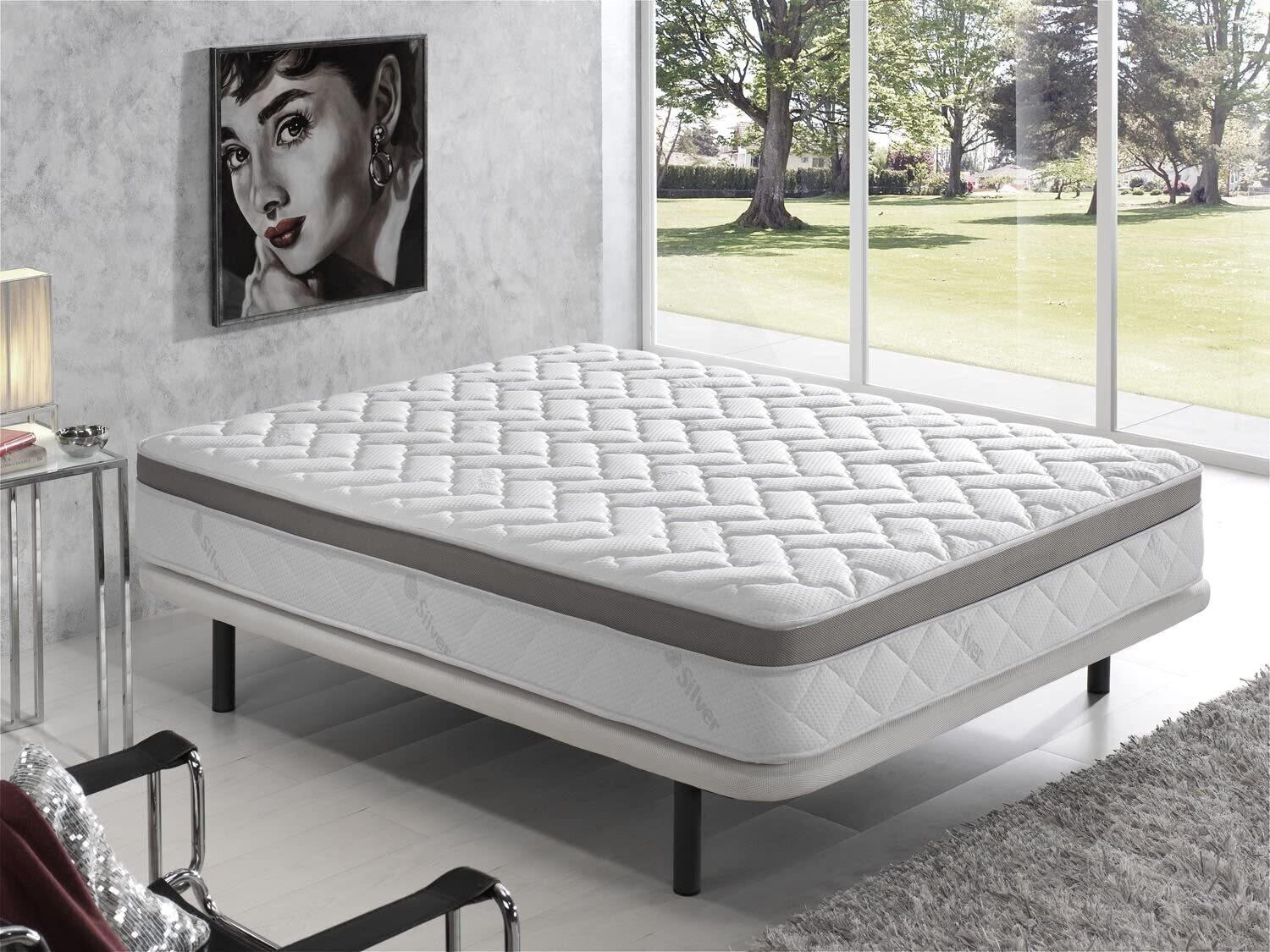 MATRATZE 90x190 Visco Premium H2/H3 30 cm - Weiß, Textil (90/190cm) - Simpur