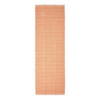 TEPPICHLÄUFER Vichy-Karo Baumwolle 66/200 cm - Orange, Textil (66/200cm) - Homescapes
