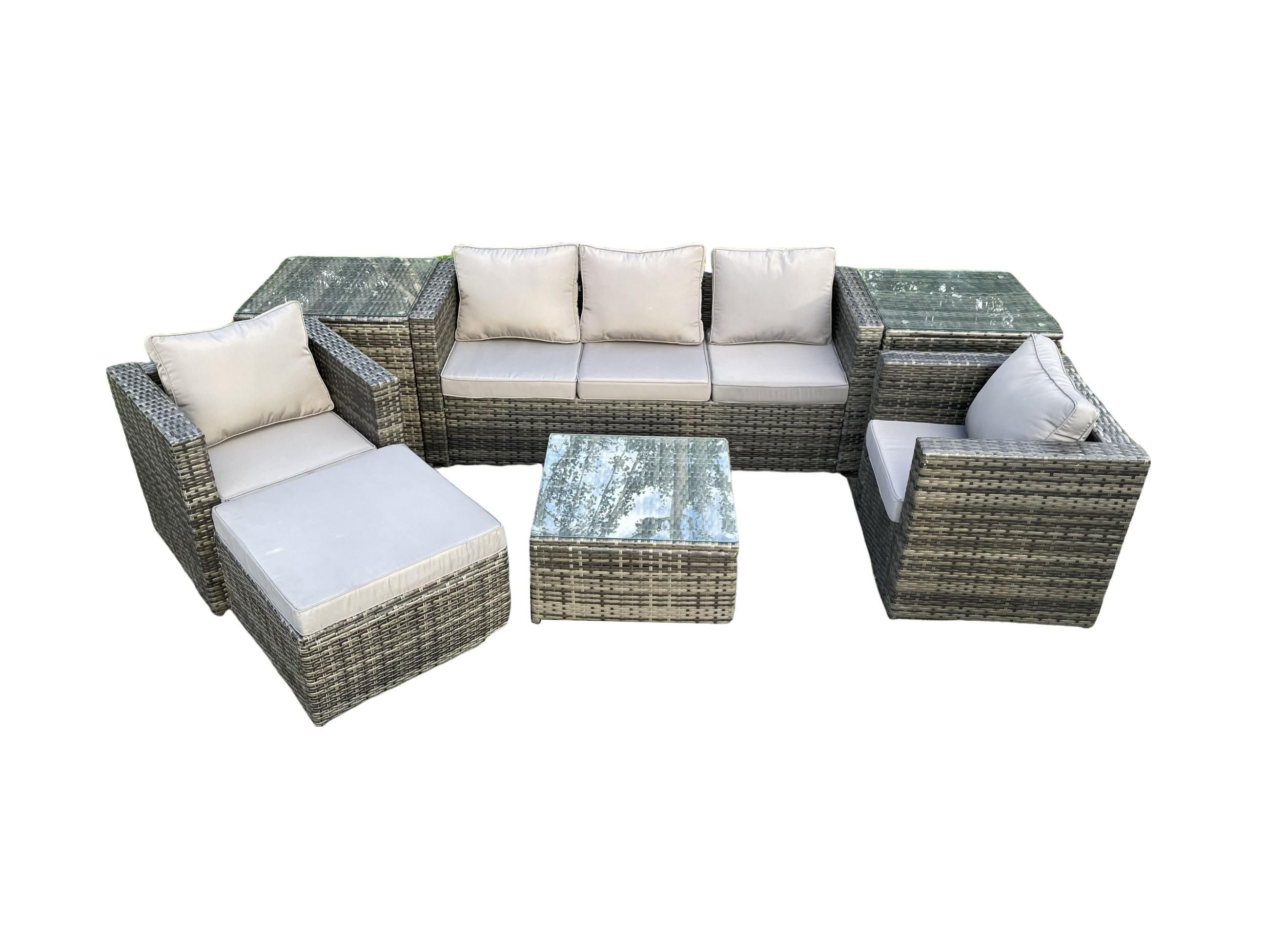 Fimous Loungegarnitur Dunkelgrau