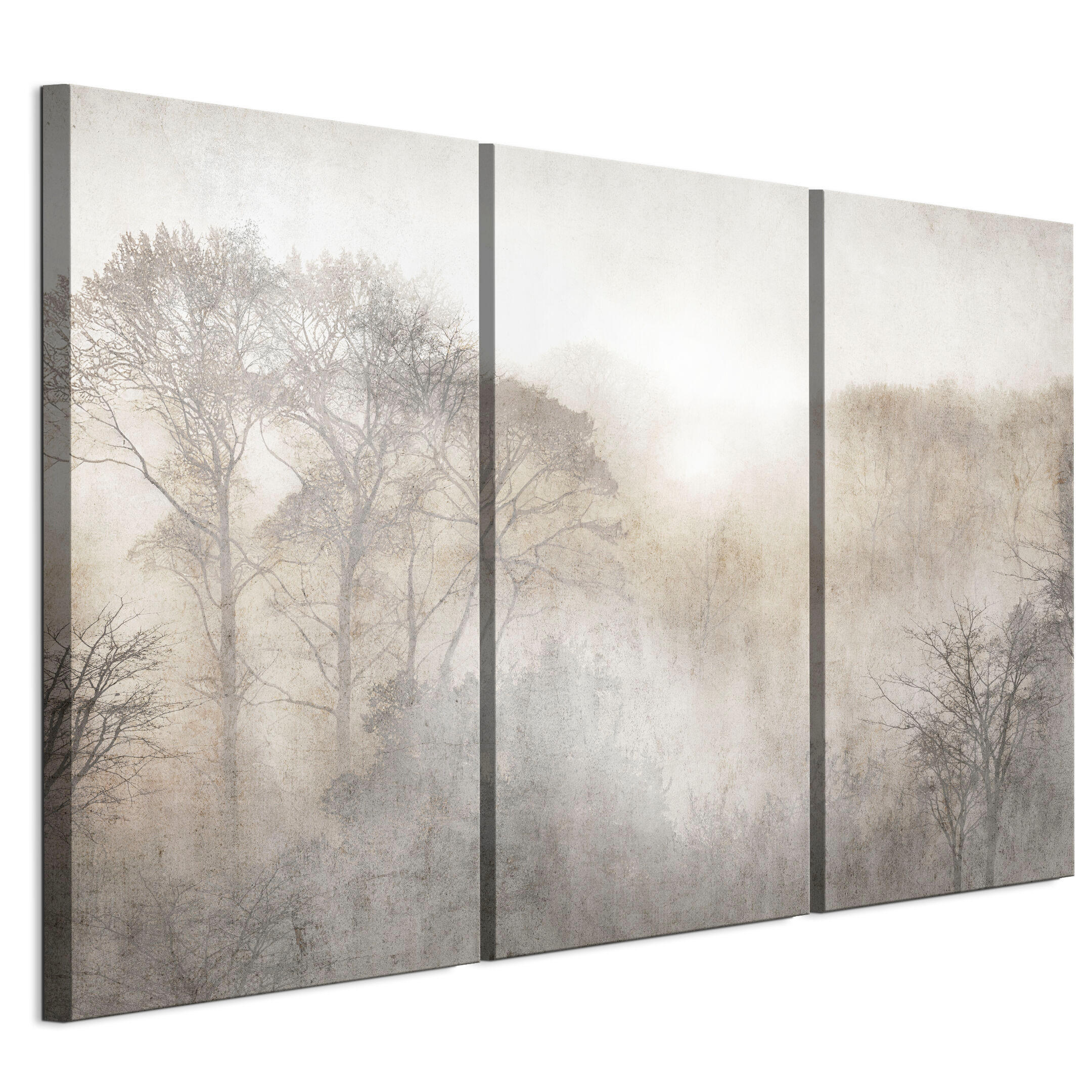 LEINWANDBILD Wald 3-tlg. 120x80 cm - Multicolor, Holz (120/80cm) - LUMASOUL