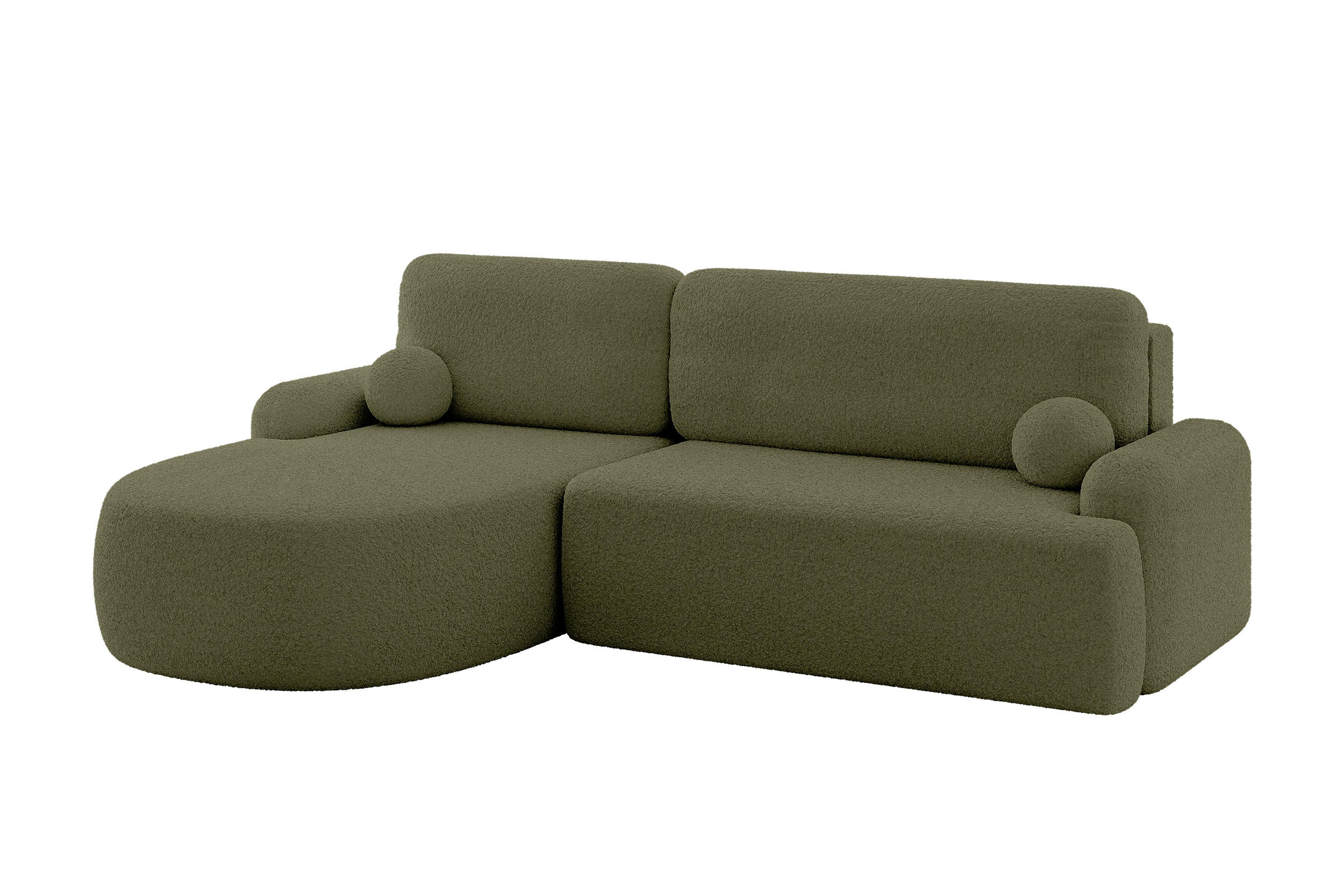 Altdecor Ecksofa Grün 264x172 cm