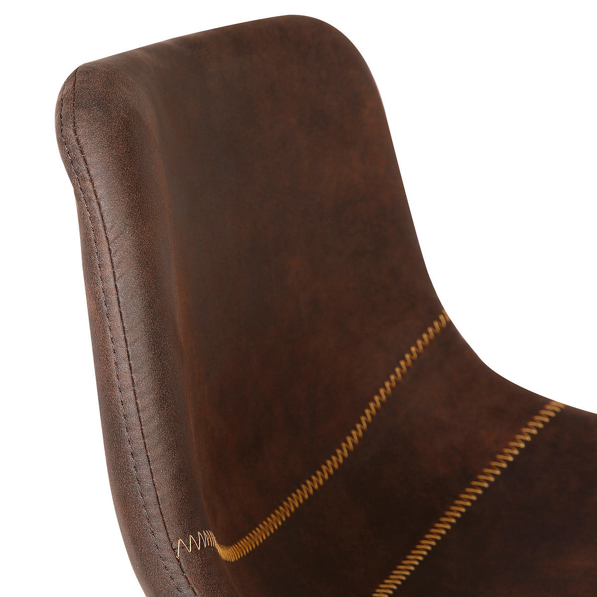 BARSTUHL - Stahl, 2er-Set - Braun, Textil (44/104/55cm) - home24