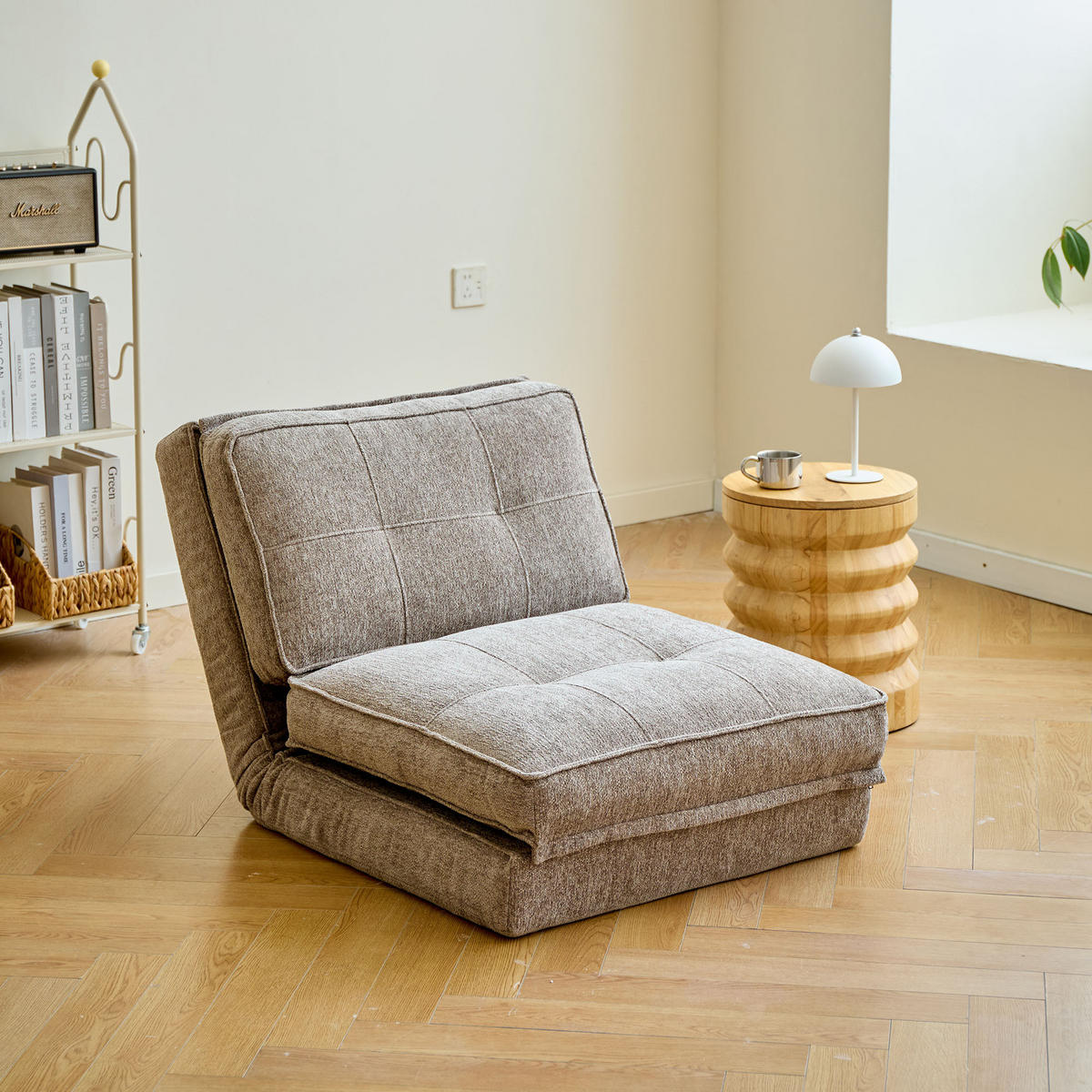 SCHLAFSESSEL Stoff Grau - Grau, Textil (71/67/85cm) - Nordlys