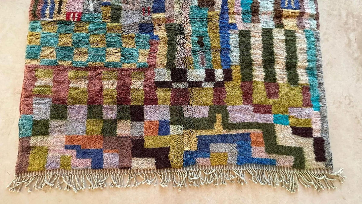 BERBERTEPPICH aus Marokko farbig 140x 200 cm - Multicolor, Naturmaterialien (140/200cm) - AFK Living