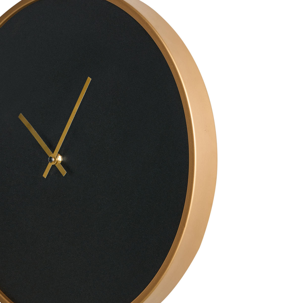 WANDUHR 40 cm Schwarz Lucens - Schwarz, Holzwerkstoff (40/40/5cm) - Beliani
