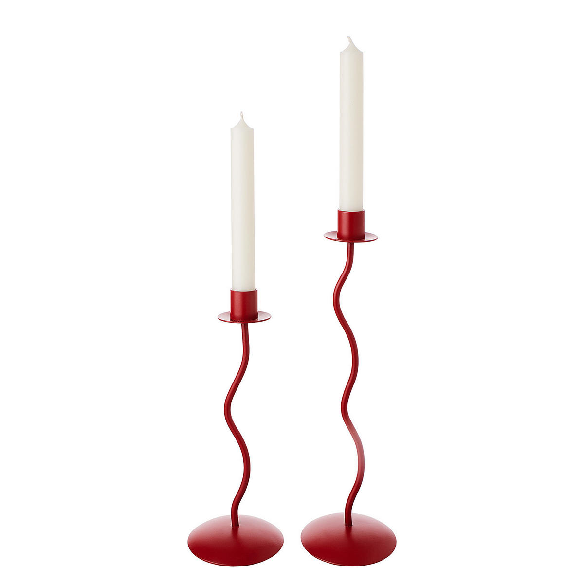 KERZENHALTER Highlight - Rot, Metall (9/23/9cm) - Butlers