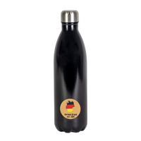 THERMOSKANNE 1 Liter Auslaufsicher - Schwarz, Metall (0.75L) - Intirilife