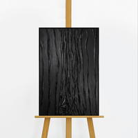 GEMÄLDE Samt Schattenfugenrahmen Schwarz 60x40 cm - Schwarz, Holz (60/40cm) - YS-art gallery