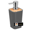 SEIFENSPENDER 320 ml CALVI, grau - Grau, Kunststoff (7.4/16.5/7.4cm) - bremermann
