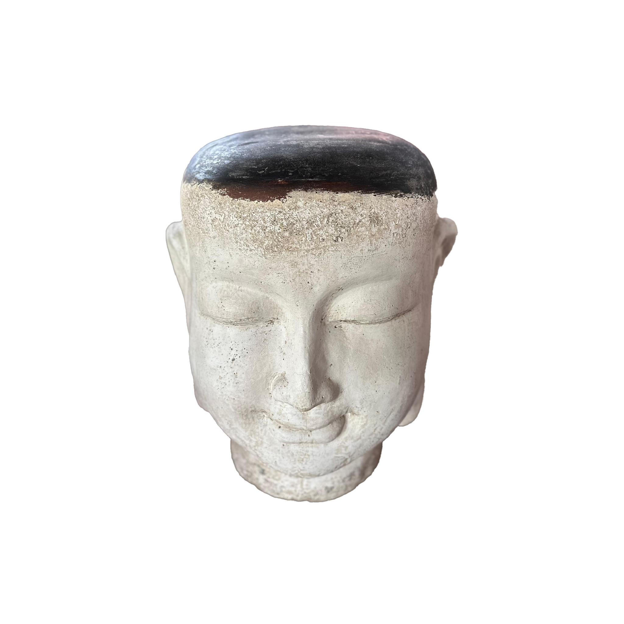 SKULPTUR Makayla Weiß 47/47/55cm - Weiß, Stein (47/55/47cm) - PTMD Collection