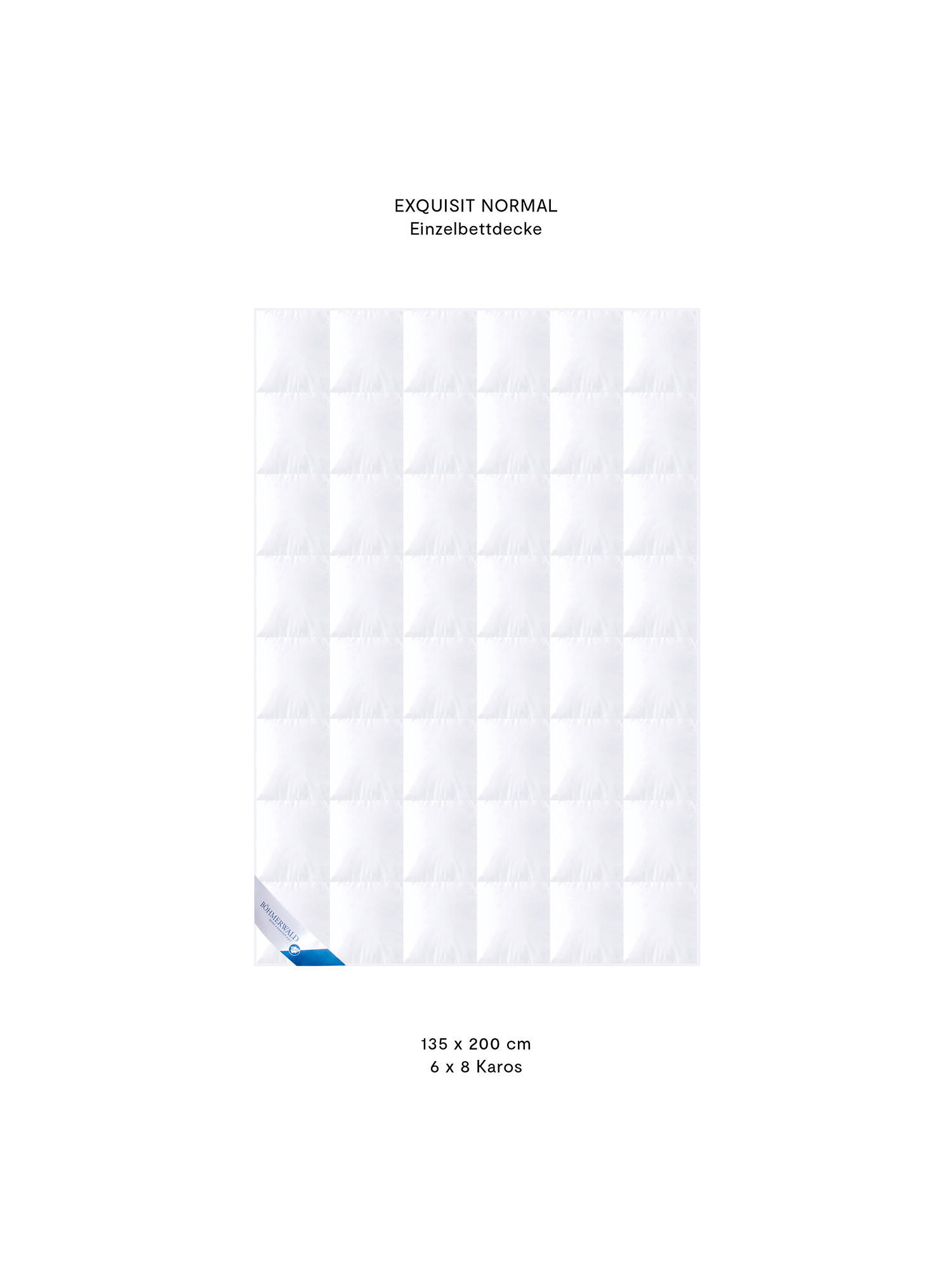 GANZJAHRESBETTDECKE EXQUISIT Gänsedaunen normal - Weiß, Naturmaterialien/Textil (135/200cm) - Böhmerwald