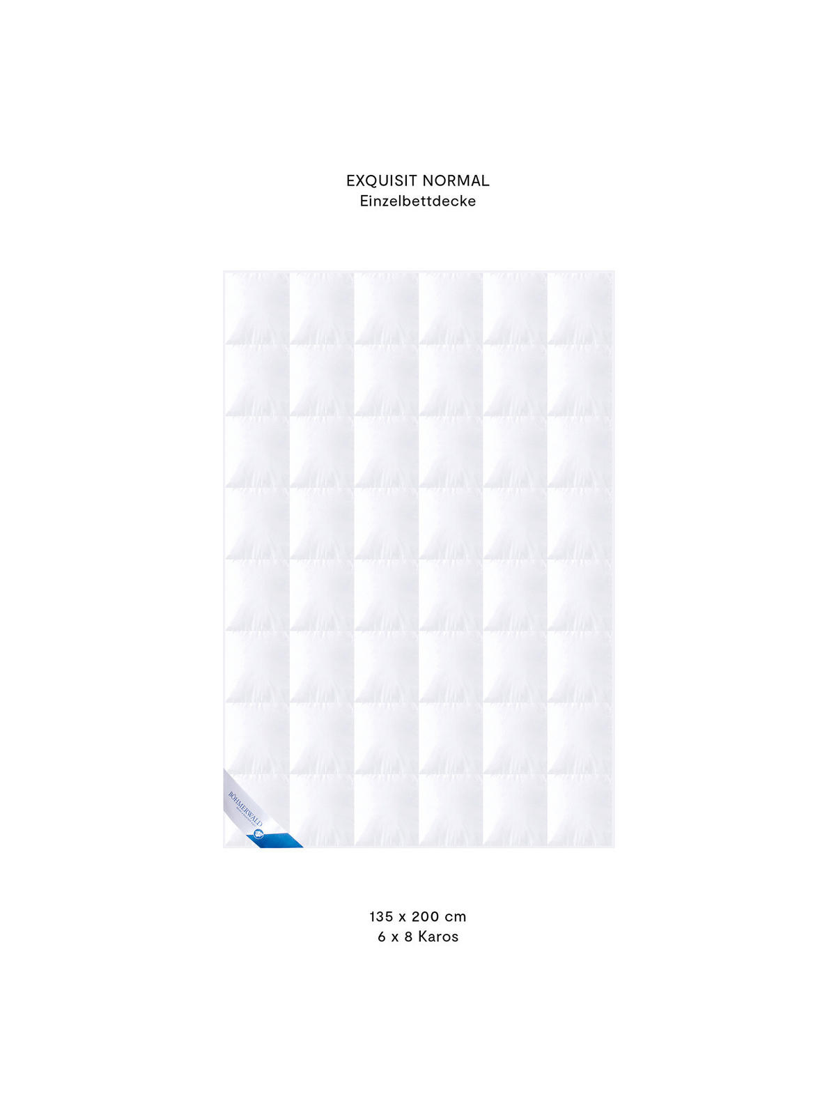 GANZJAHRESBETTDECKE EXQUISIT Gänsedaunen normal - Weiß, Naturmaterialien/Textil (135/200cm) - Böhmerwald