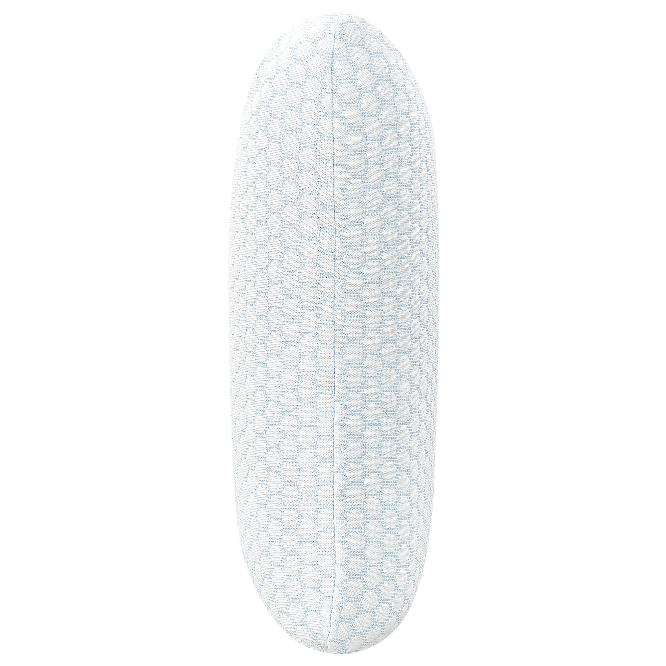 KOPFKISSEN Weiß 40/60 cm Emin - Blau/Weiß, Textil (60/40cm) - Beliani
