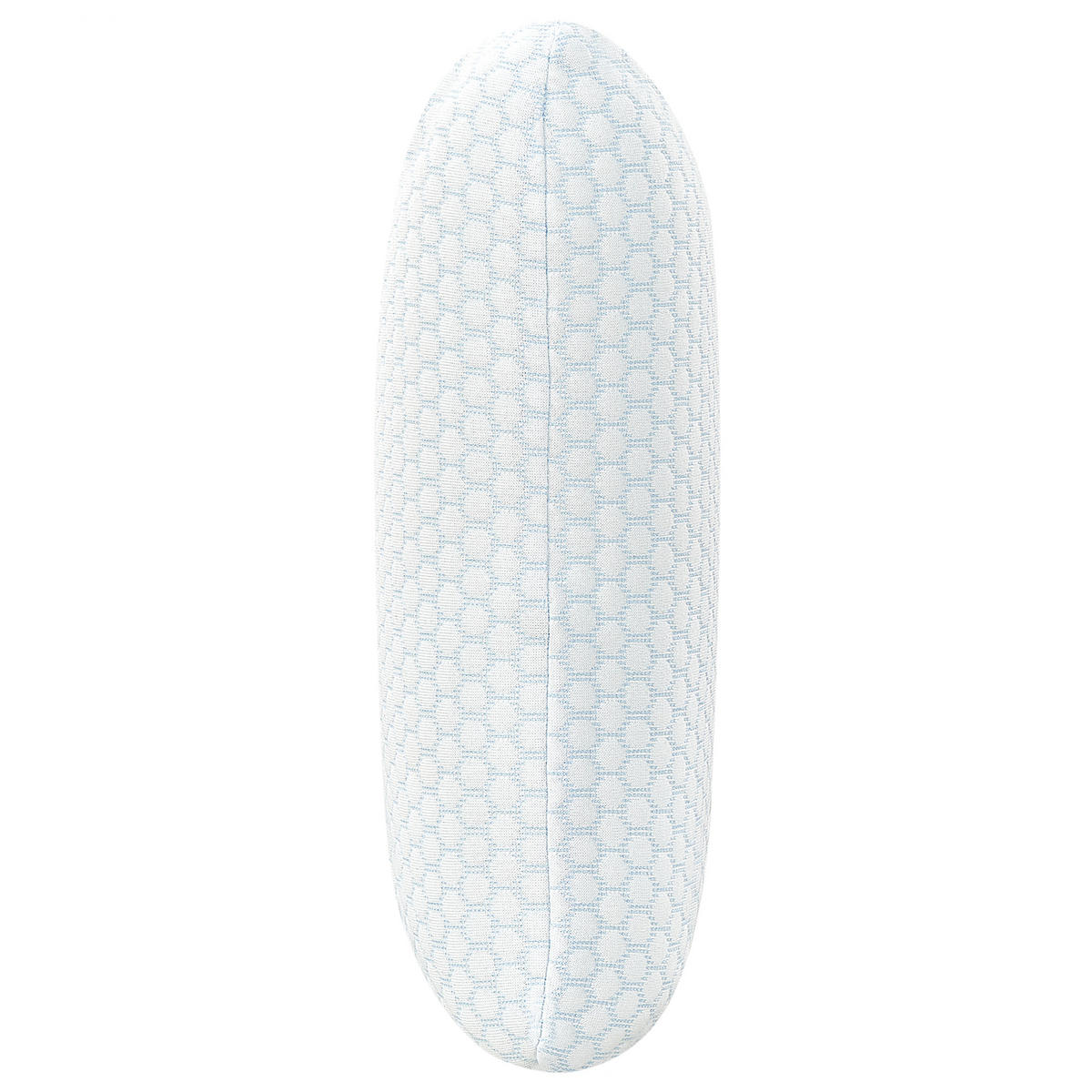 KOPFKISSEN Weiß 40/60 cm Emin - Blau/Weiß, Textil (60/40cm) - Beliani