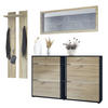 GARDEROBE Orlando Eiche sägerau - Eiche San Remo, Holzwerkstoff (215/210/28cm) - Vladon