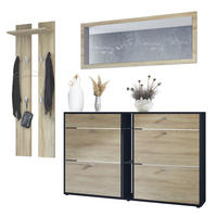 GARDEROBE Orlando Eiche sägerau - Eiche San Remo, Holzwerkstoff (215/210/28cm) - Vladon