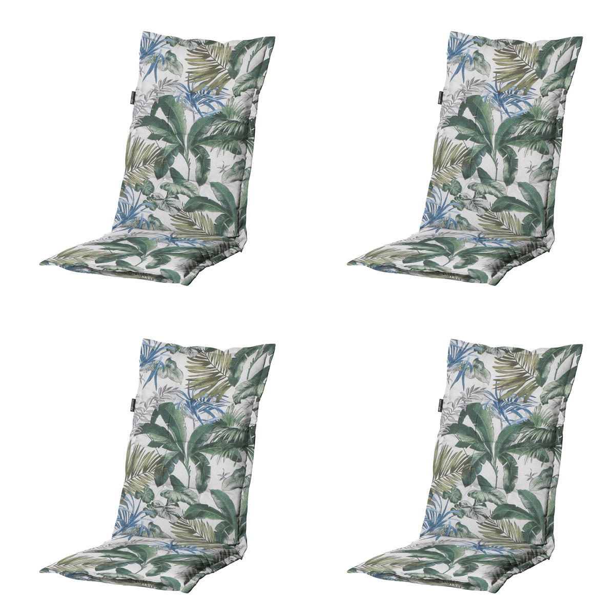 GARTENSTUHLKISSEN Bliss 123/50 cm 4er-Set - Blau, Textil (50/7/123cm) - Madison