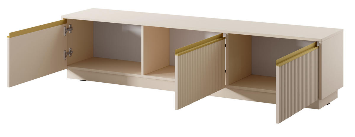 TV-SCHRANK 180 cm Baron - Hängendes oder Stehendes , Beige - Beige, Holz (180/42/39cm) - Emporius