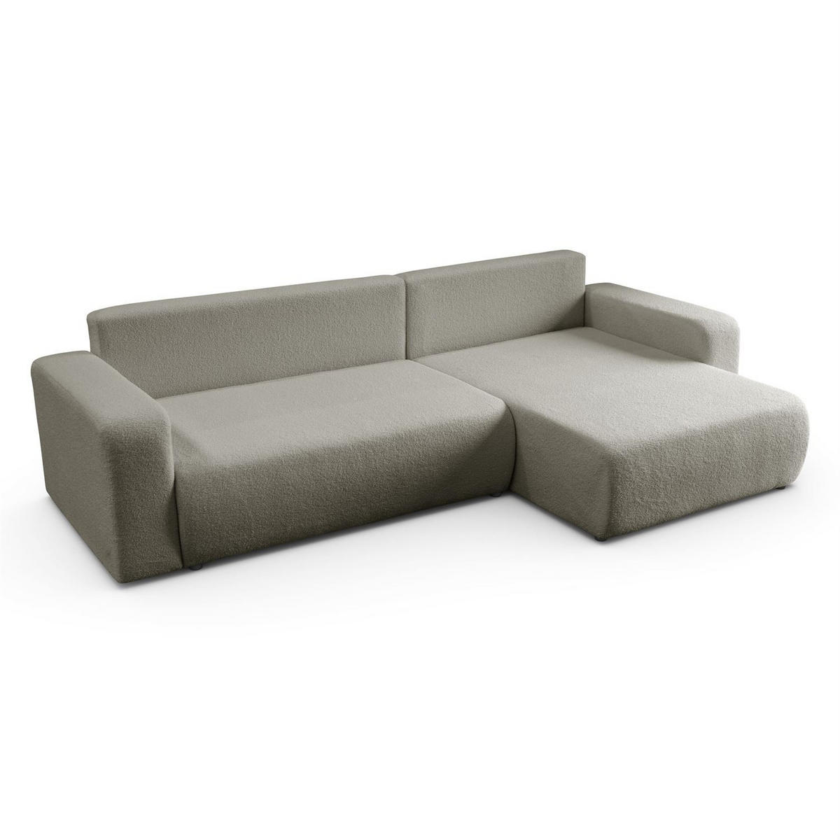 ECKSOFA VESPO XL mit Schlaffunktion und Bettzeugkasten - Braun, Textil (267/143cm) - Lookway