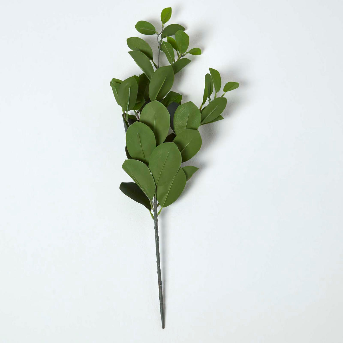 DEKOZWEIG Gummibaum, 58 cm - Grün, Kunststoff (58cm) - Homescapes