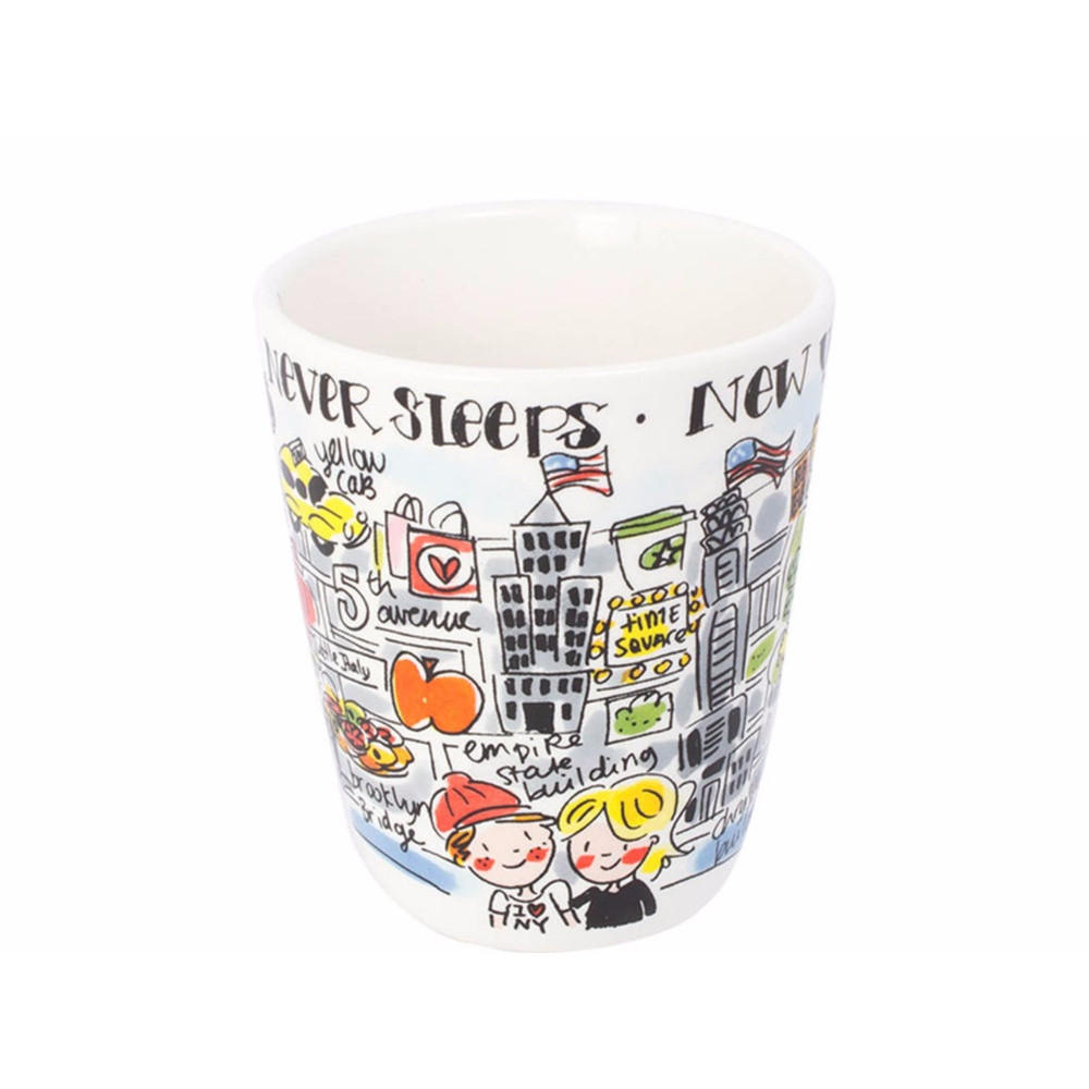 BECHER New York in Bunt - 350 ml - Multicolor, Keramik (0.35L) - Blond Amsterdam
