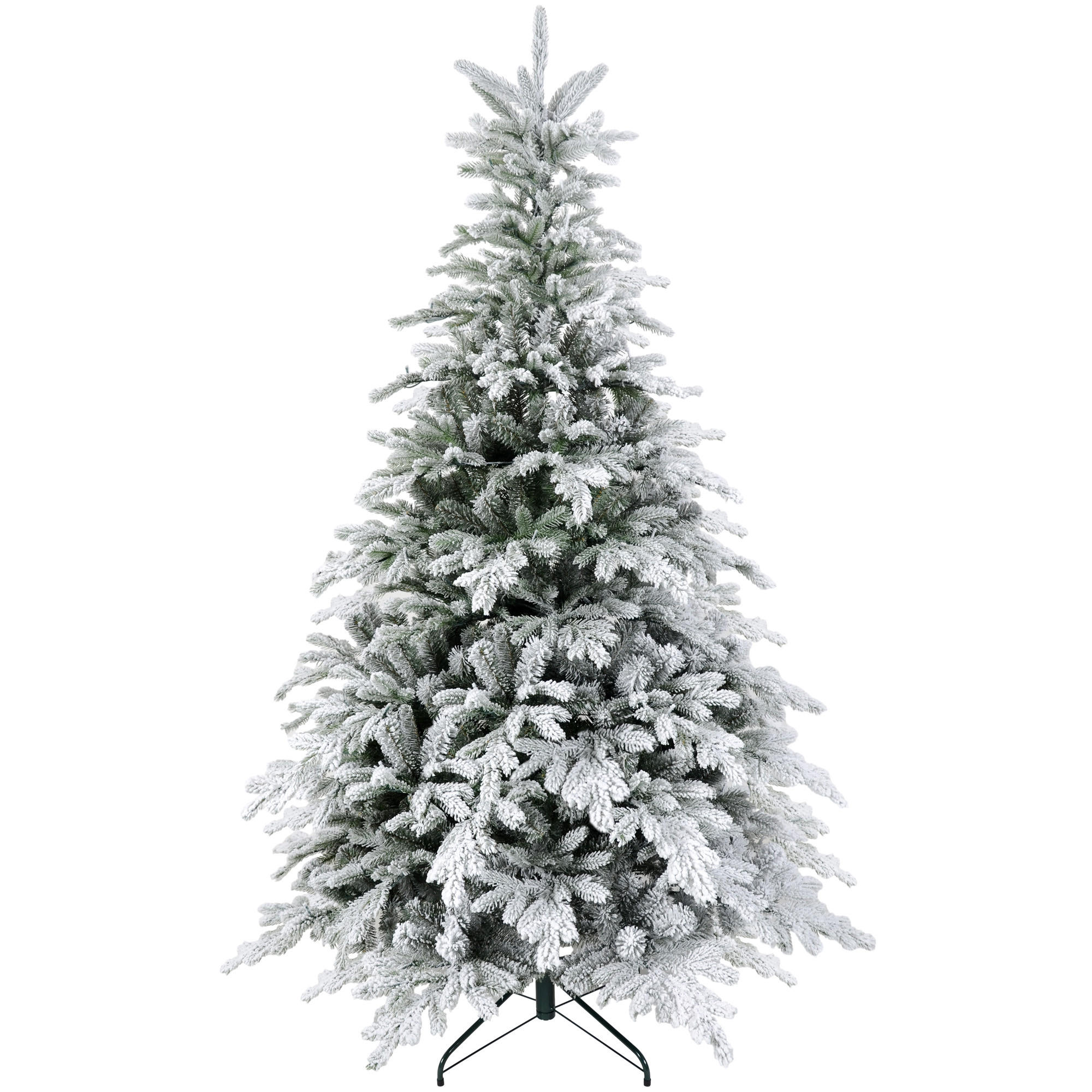 WEIHNACHTSBAUM DE-41533 Kunstschnee 180 cm, Scharniersystem - Grün, Kunststoff (180cm) - ComfortXL