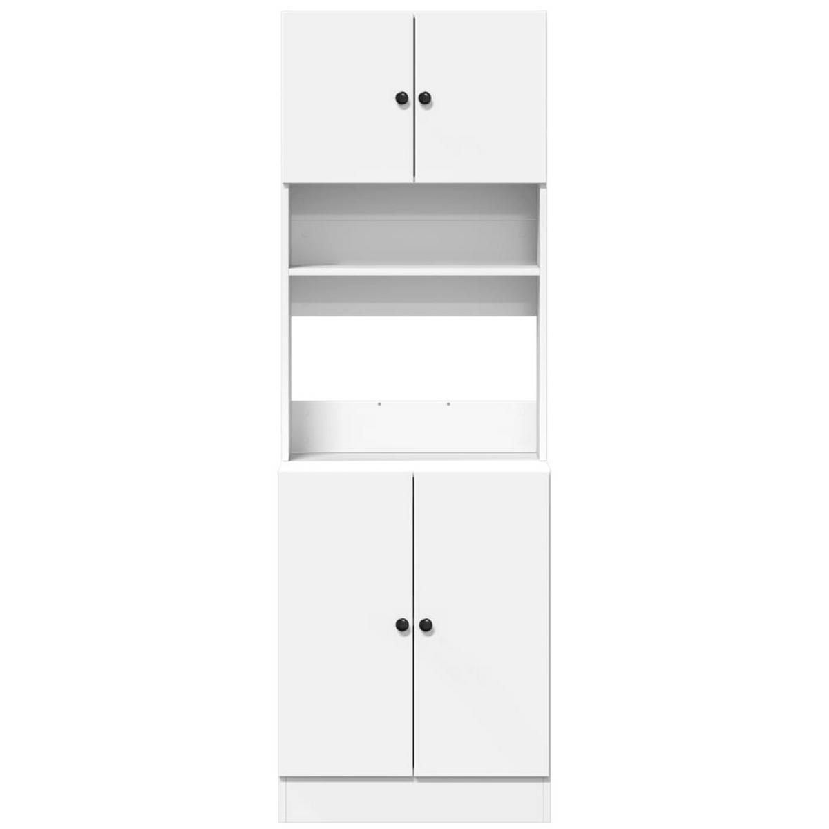 KÜCHENSCHRANK Weiss 60/50/180 Cm Holzwerkstoff - Weiß, Holzwerkstoff (50/180/60cm) - vidaXL