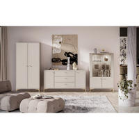 WOHNZIMMER Set 3-tlg. – Sandro – Kaschmir - Sandfarben/Kaschmir, Holzwerkstoff (89/190/53cm) - hi-markt