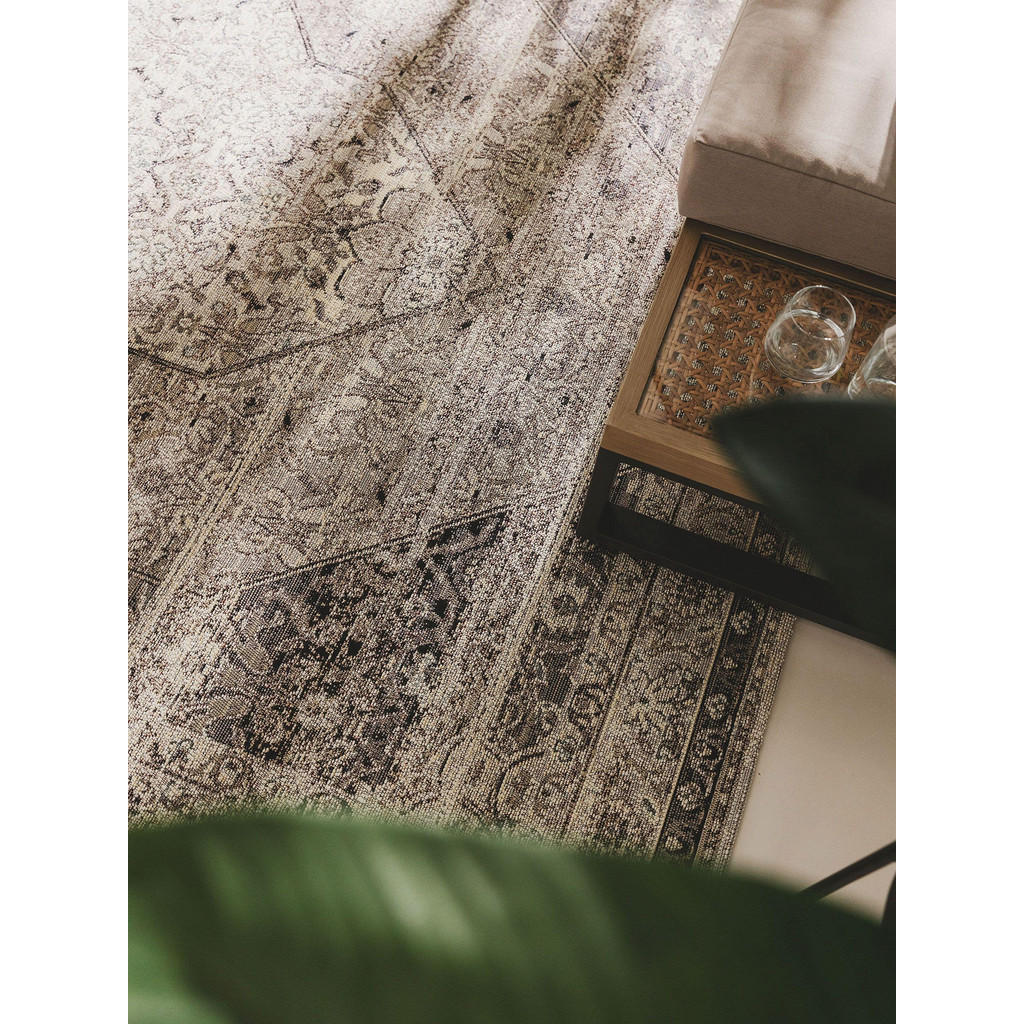 Thumbnail - benuta Nest Outdoorteppich, Anthrazit, Textil, Abstrakt, Rechteckig, 200x285 cm, Oeko-Tex® Standard 100, wasserabweisend...