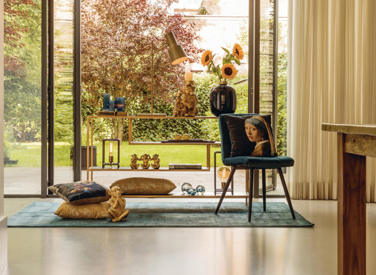 KONSOLENTISCH Ylaya Gold 140/35/80 cm - Goldfarben, Metall (35/80/140cm) - Light & Living