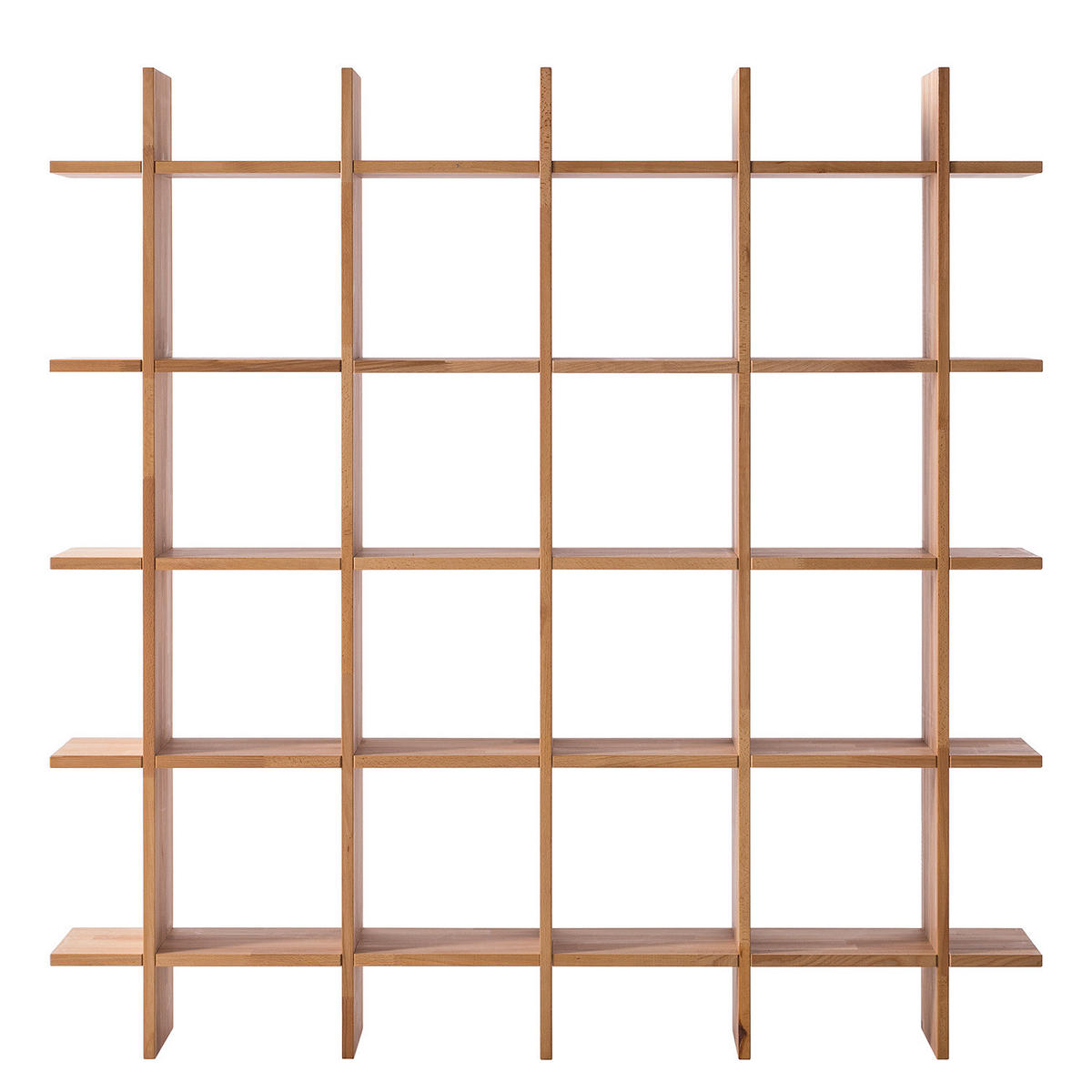 REGAL - Kernbuche massiv - Kernbuche, Holz (160/160/30cm) - home24